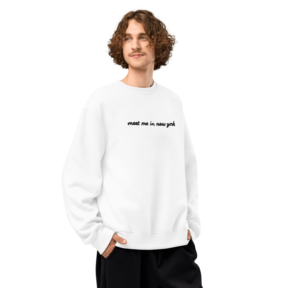 ‘Meet Me in New York’ Embroidered Oversized Sweatshirt - Image 10