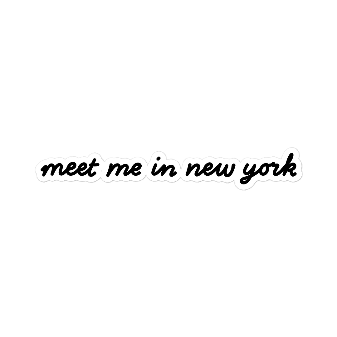 ‘Meet Me in New York’ Die-Cut Sticker