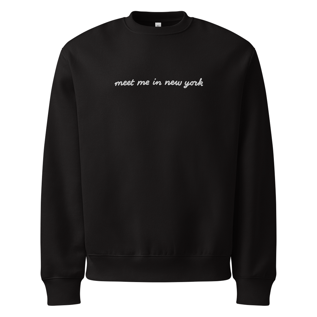 ‘Meet Me in New York’ Embroidered Oversized Sweatshirt - Image 3