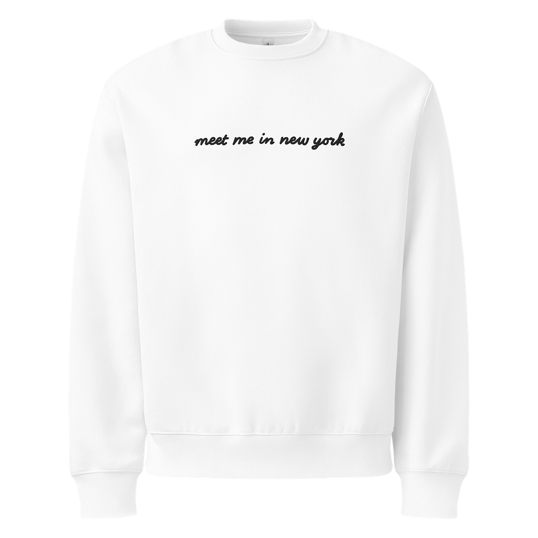 ‘Meet Me in New York’ Embroidered Oversized Sweatshirt - Image 2