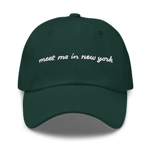 ‘Meet Me in New York’ Embroidered Baseball Hat