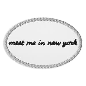 ‘Meet Me in New York’ Embroidered Patch