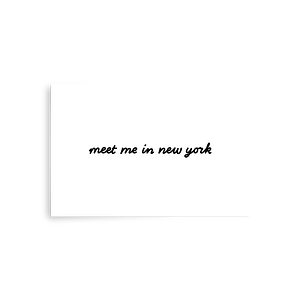 ‘Meet Me in New York’ Matte Poster