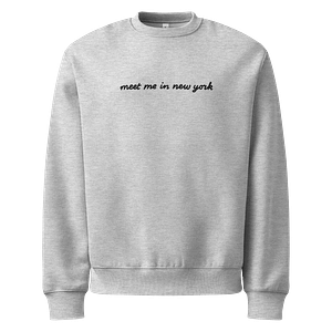 ‘Meet Me in New York’ Embroidered Oversized Sweatshirt